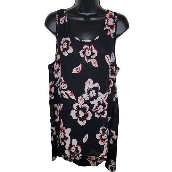 Torrid aloha floral hi lo tunic tank top size 0/0x - Picture 2 of 6